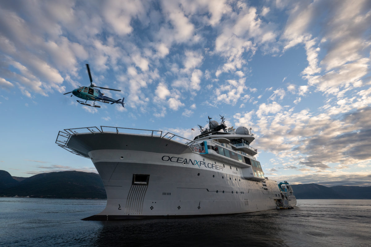 The scientific research vessel, OceanXplorer, sets sails to unravel the mysteries of the deep blue sea.