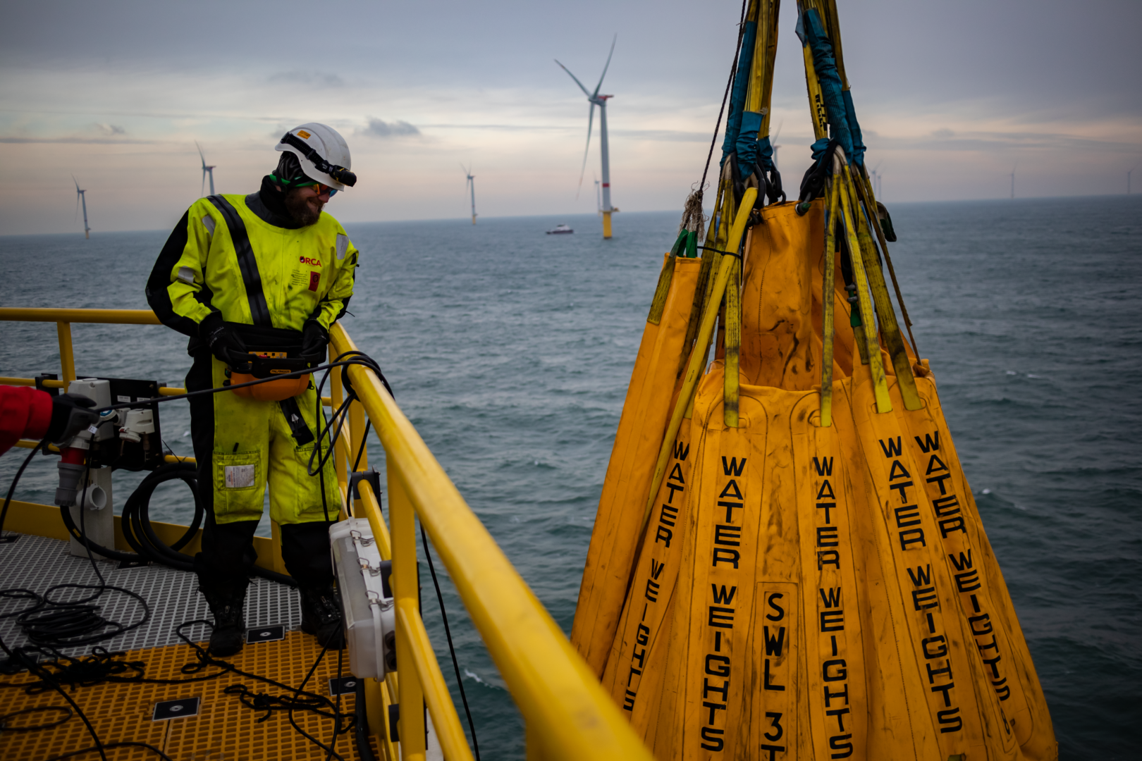 Service Engineer on Wind Farm